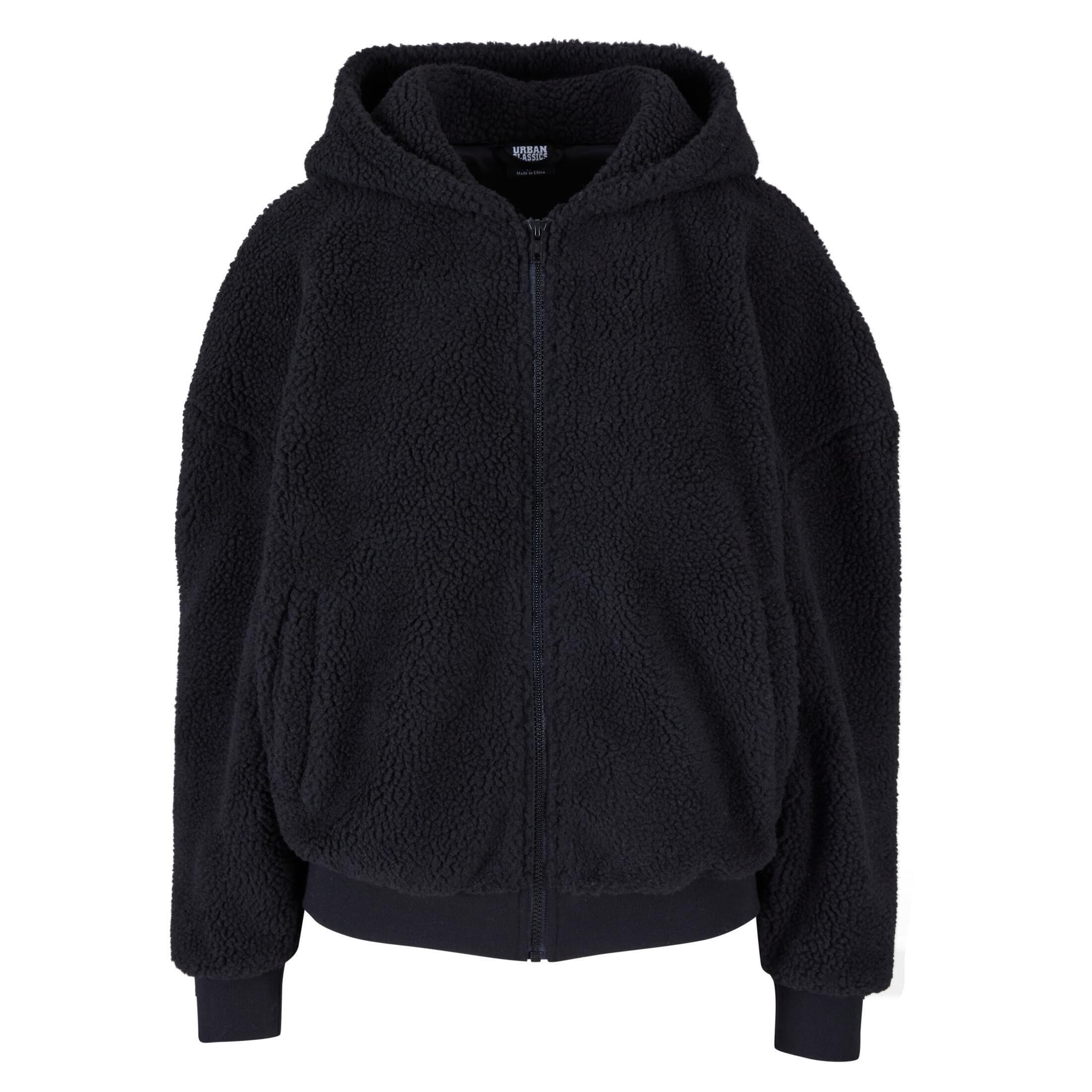 Damska bluza z kapturem zapinana na zamek Urban Classics Oversize Sherpa
