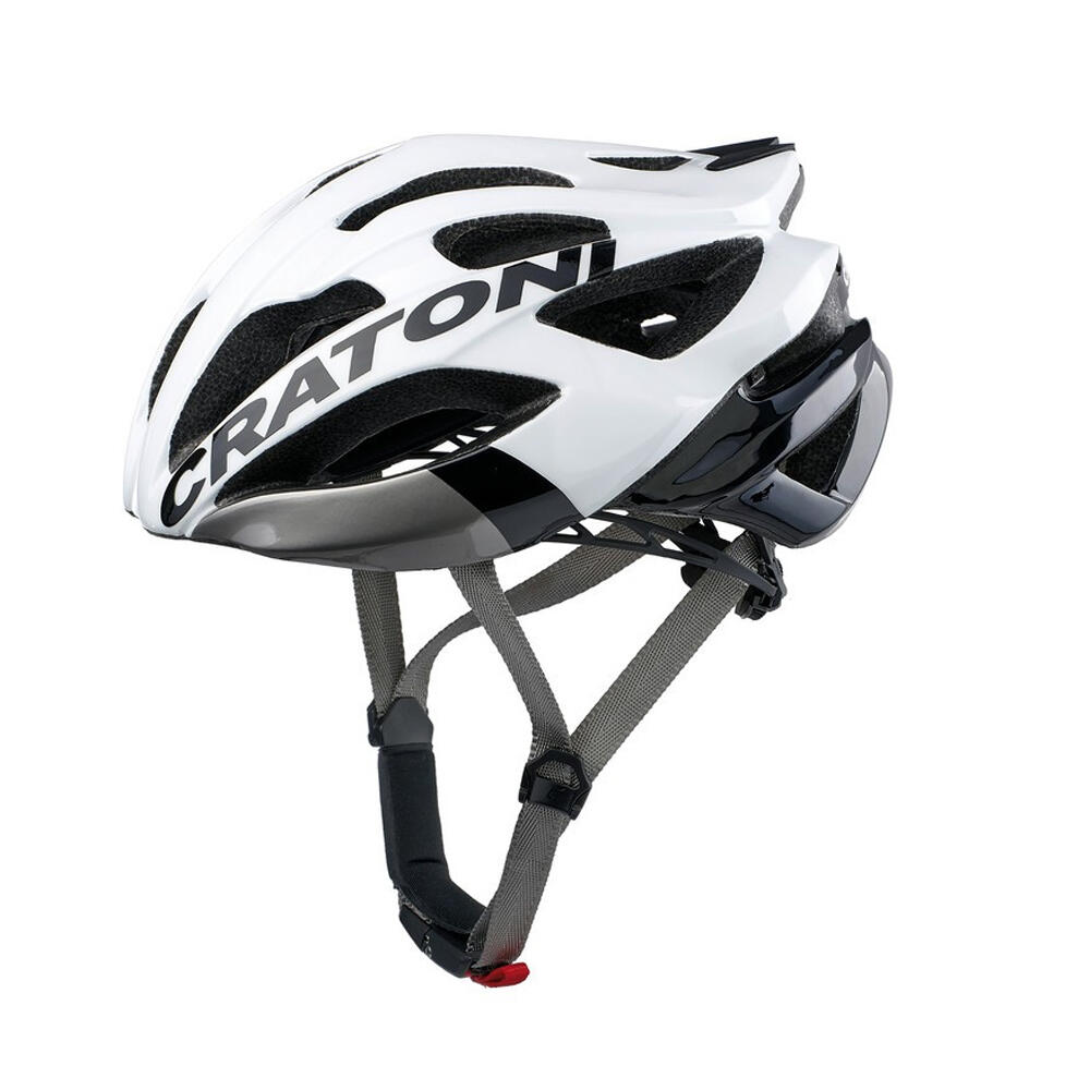 Kask rowerowy szosowy C-Bolt biały/czarny błyszczący