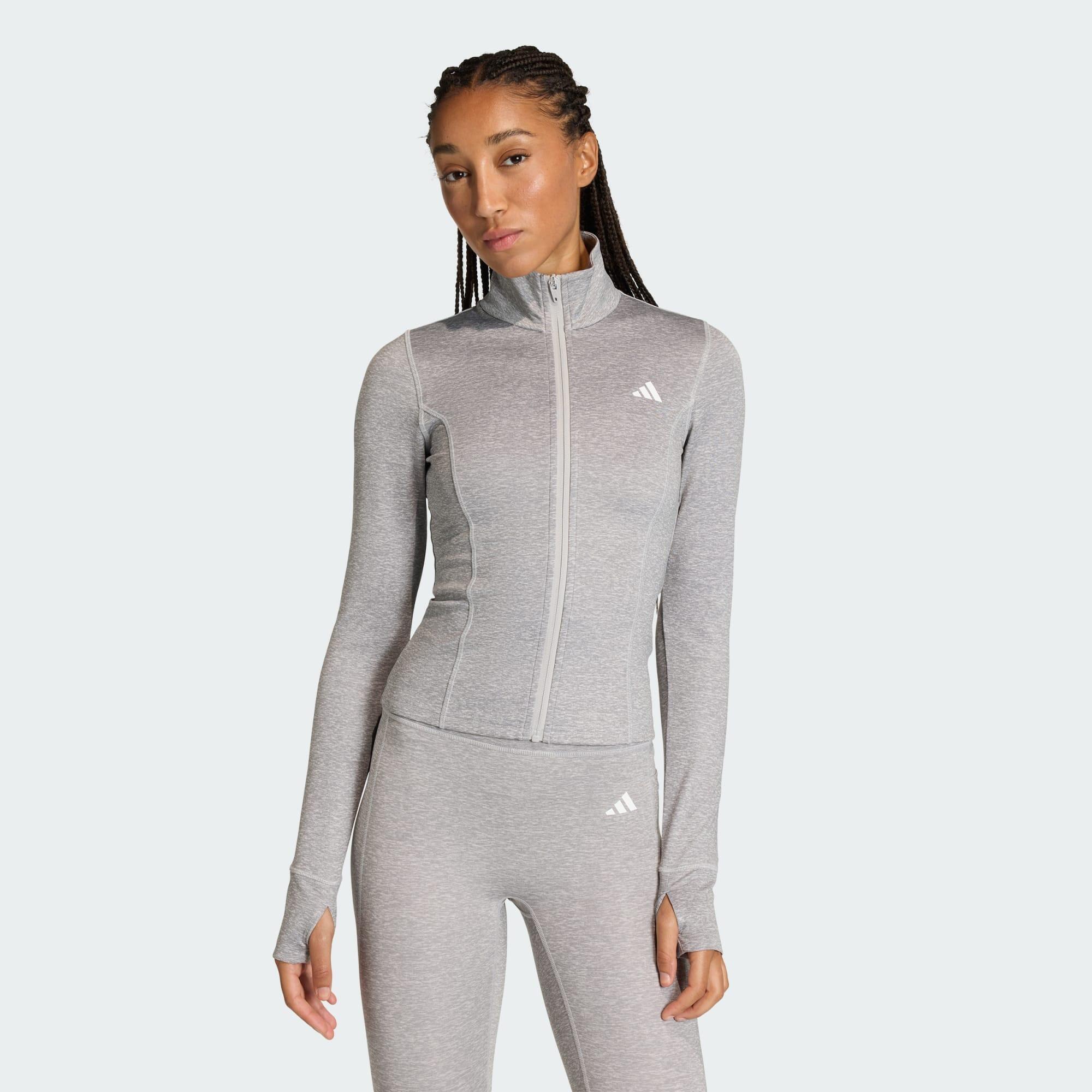 Bluza do ćwiczeń Essentials Heather z suwakiem na całej długości