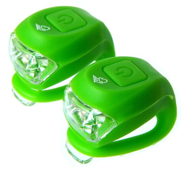 Lampa Velotech 2LED migająca zielona