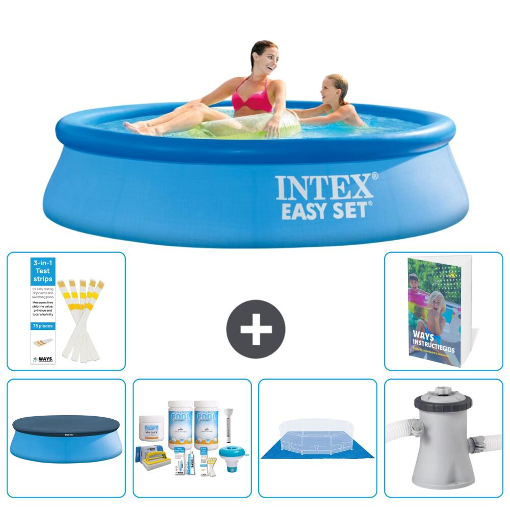 INTEX Basen Easy Set Okrągły - 244x61 cm - 7-częściowy S77