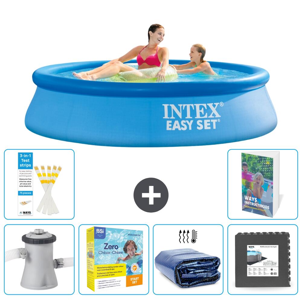 INTEX Basen Easy Set Okrągły - 244x61 cm - 7-częściowy S285