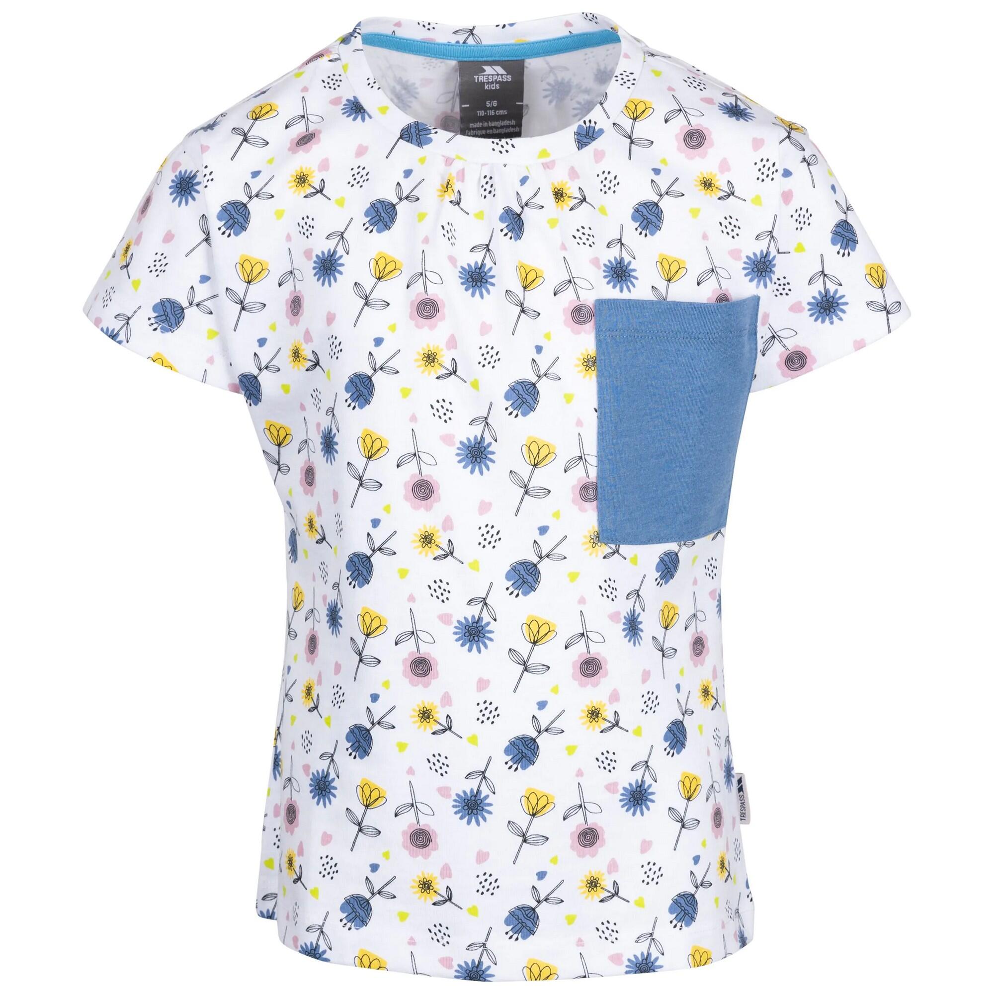 T-shirt Dla Dziewczynki Kwiaty Pleasantly