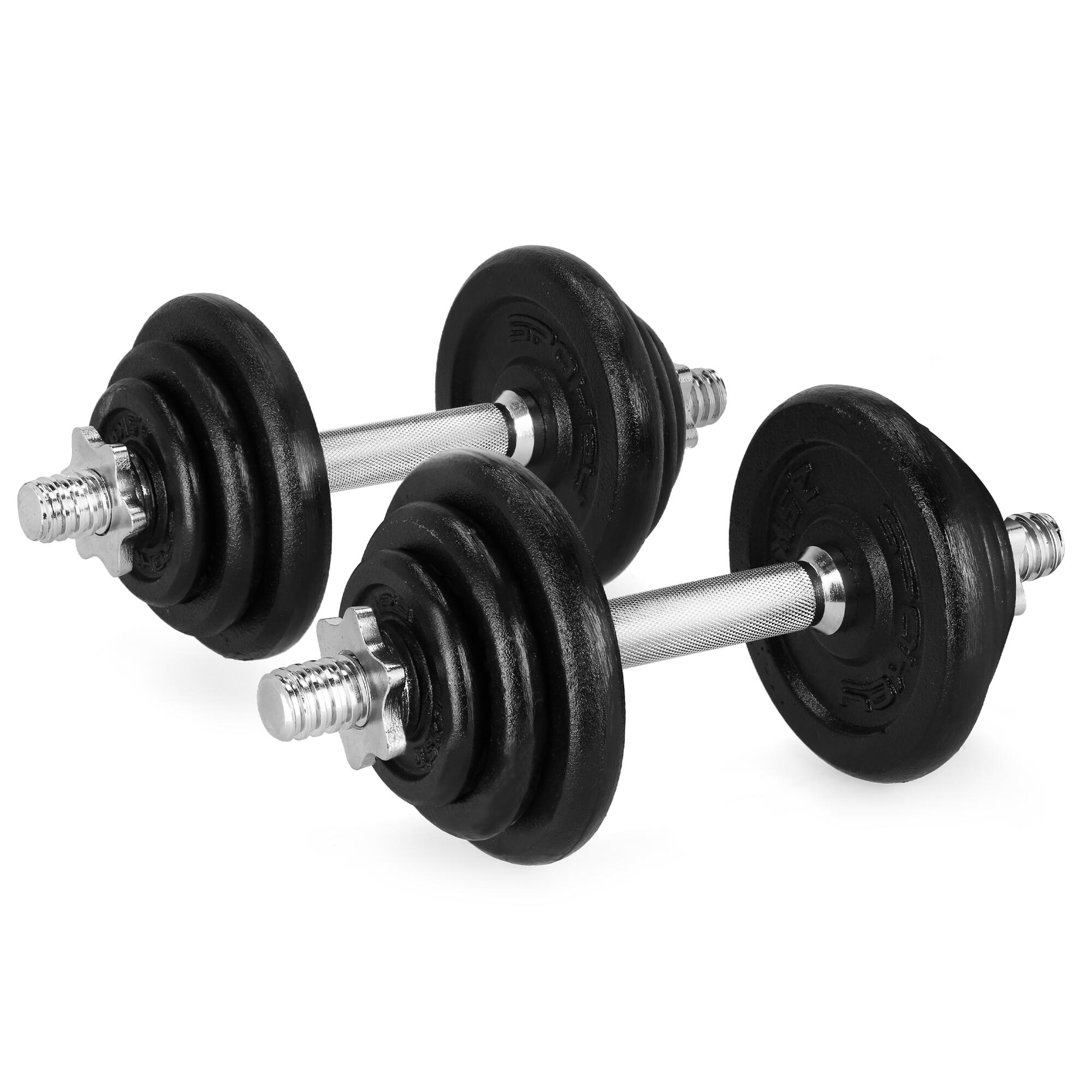 Zestaw dwóch hantli 21 kg Spokey Egir