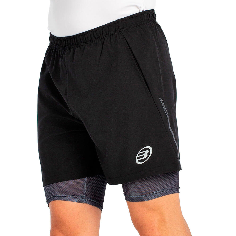 Bullpadel Short Manzan Negro XL