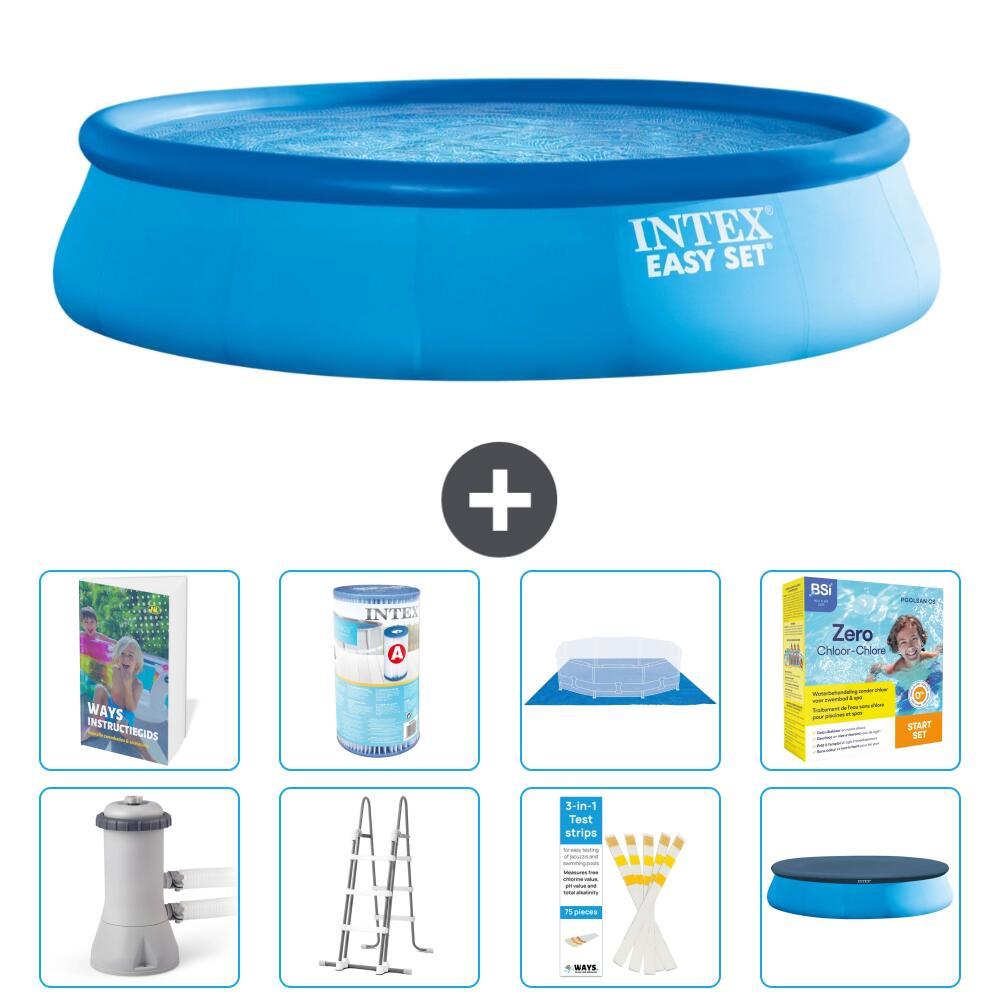 INTEX Basen Easy Set Okrągły - 457x107 cm - 9-częściowy S572