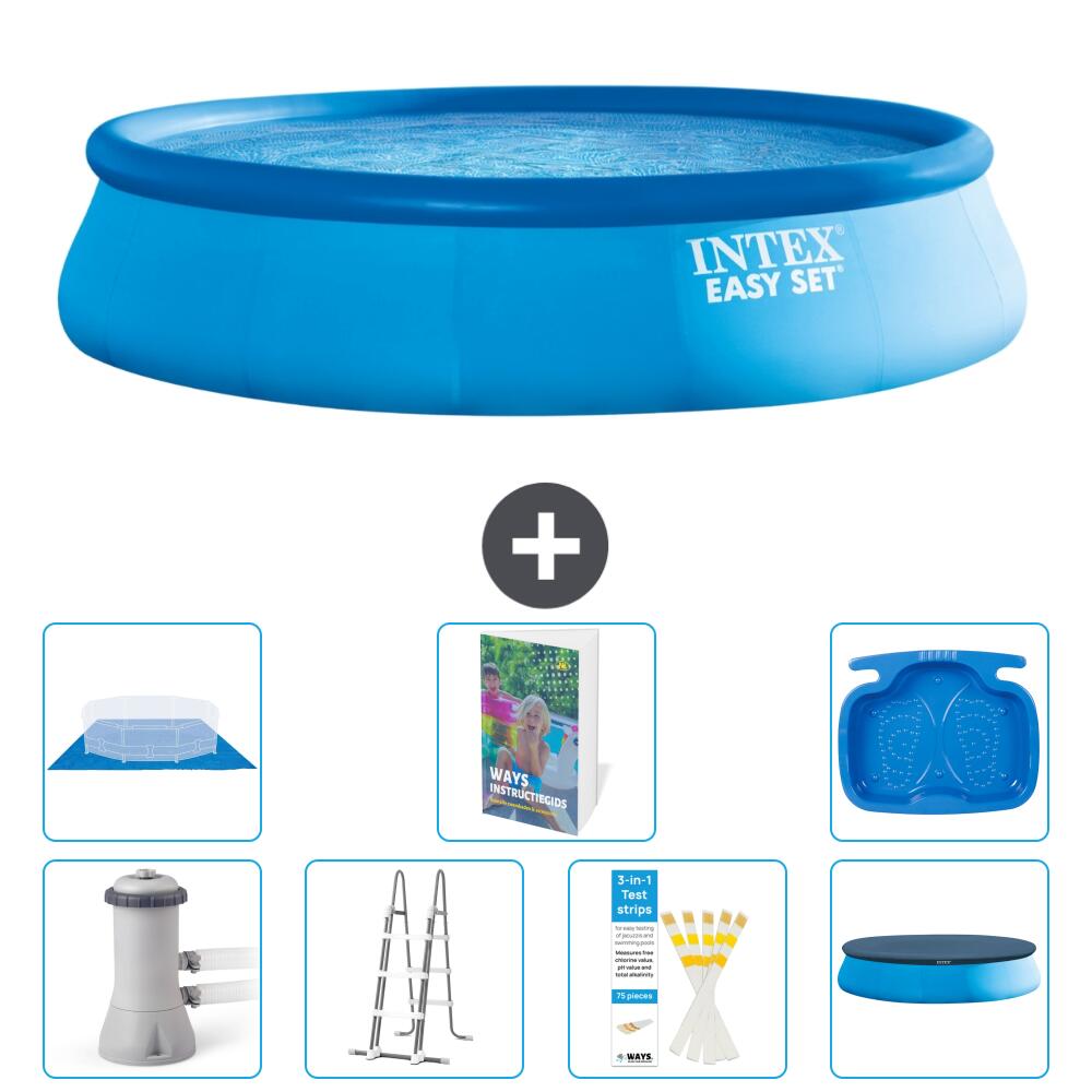 INTEX Basen Easy Set Okrągły - 457x107 cm - 8-częściowy S662