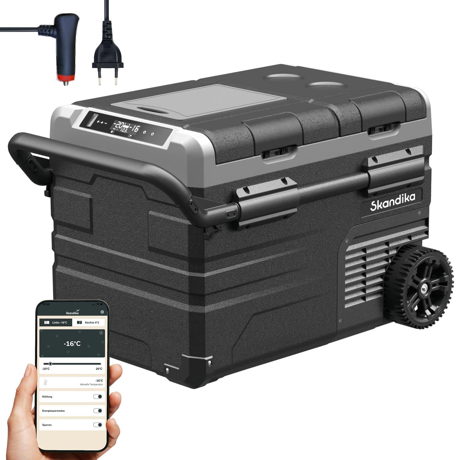 Zamrażarka kompresorowa lodówka kempingowa Routa  od +20° do -20°C  2 strefy