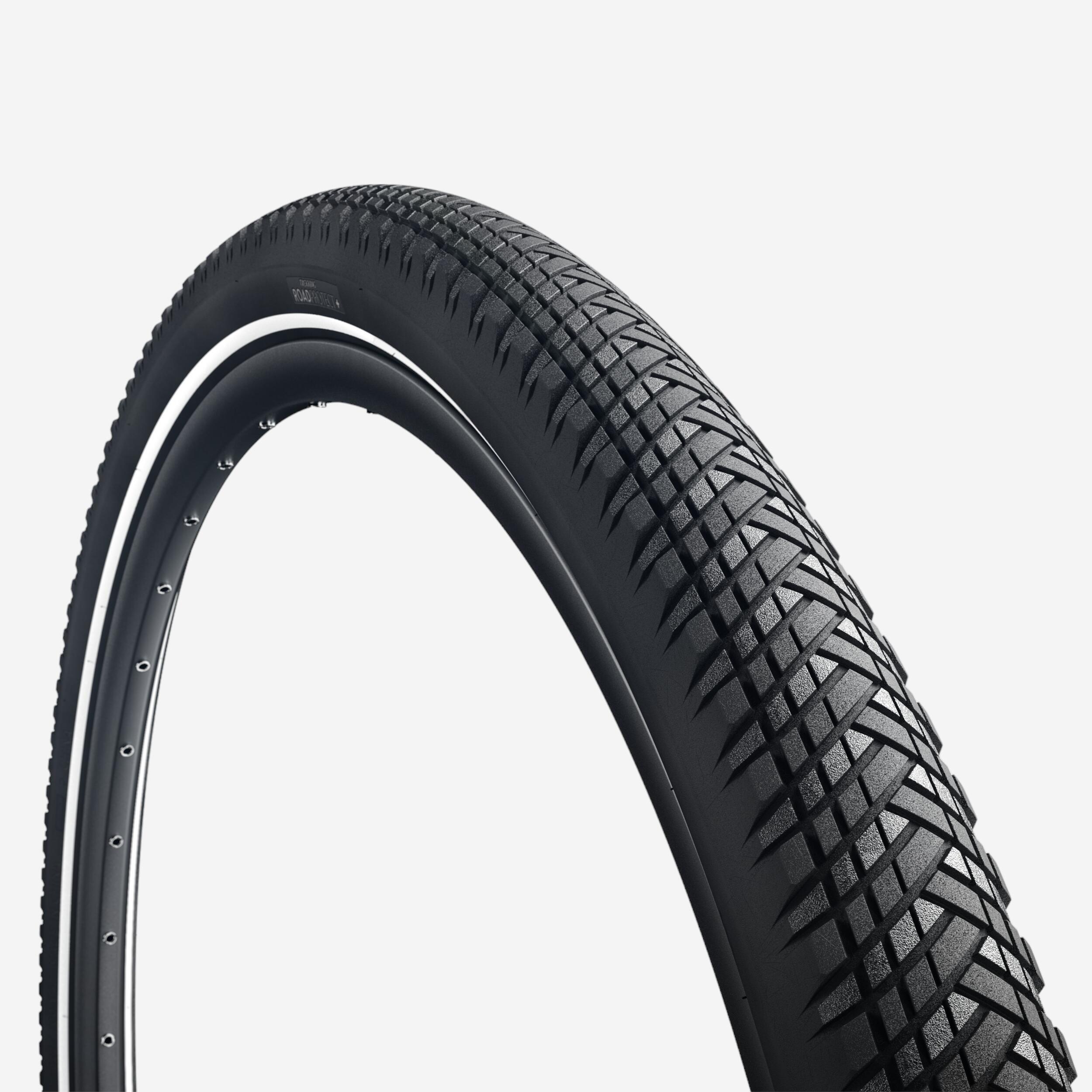 Opona do roweru elektrycznego trekkingowego Btwin RoadProtect+ 28x1,85/700x47mm