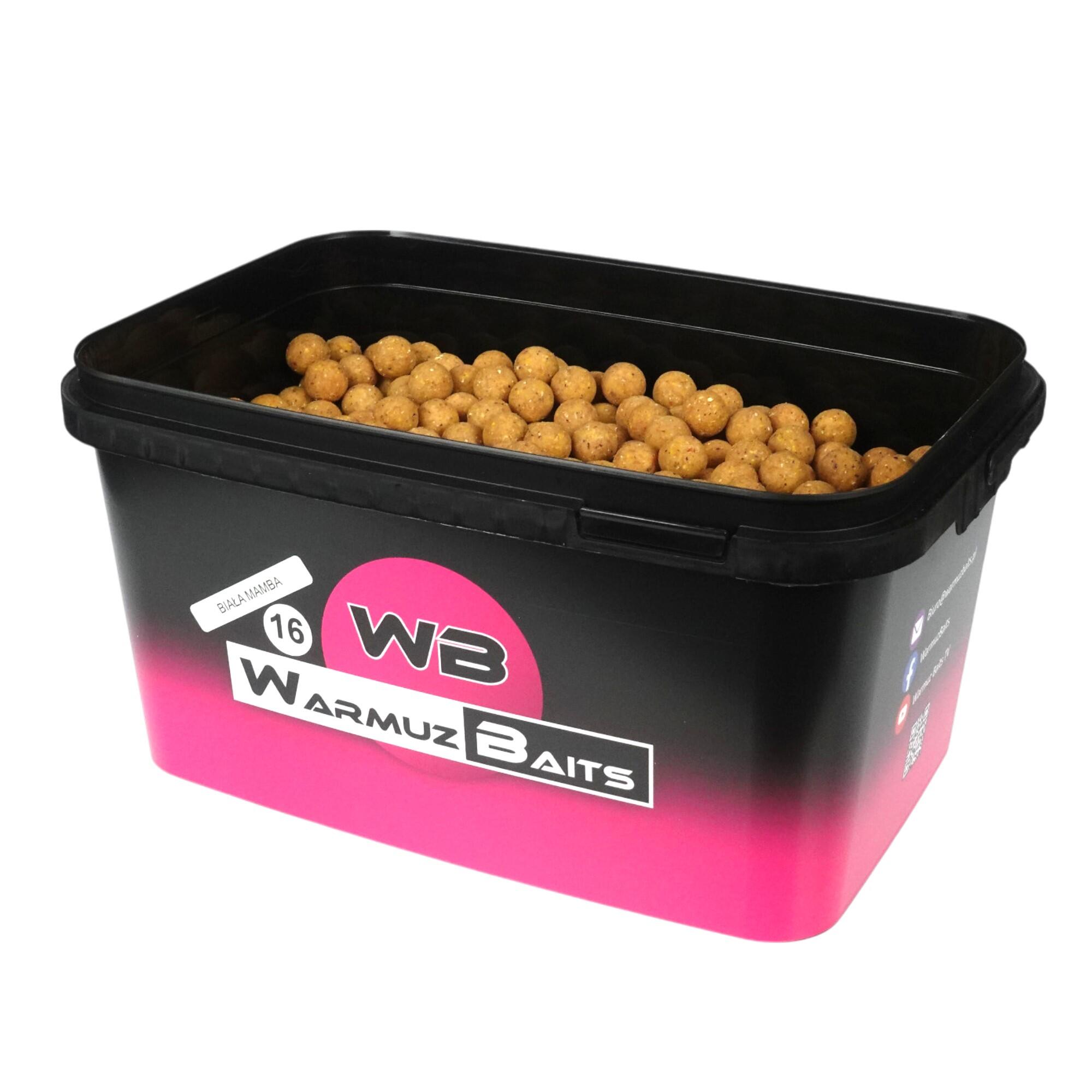 Kulki zanętowe 16mm Warmuz Baits Wiadro 3kg BIAŁA MAMBA