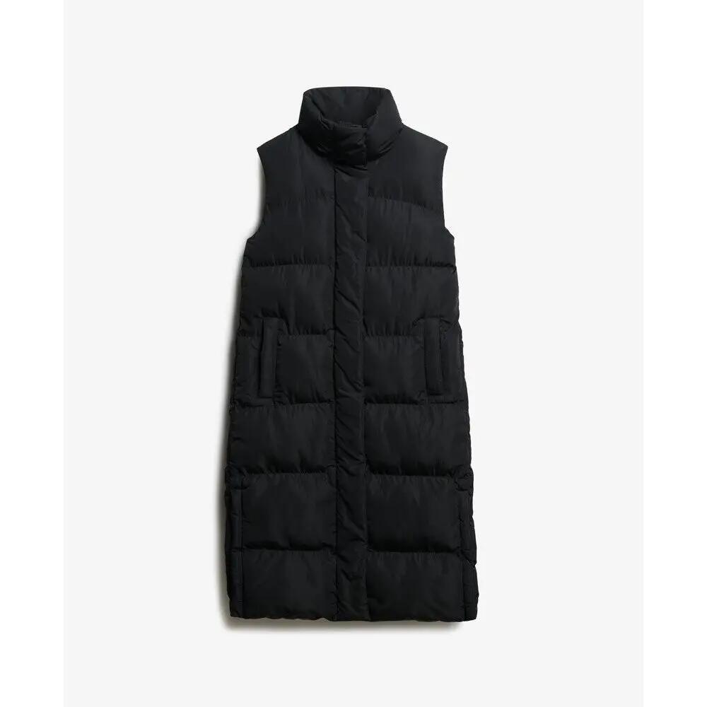 Damska długa kurtka puchowa bez rękawów Superdry