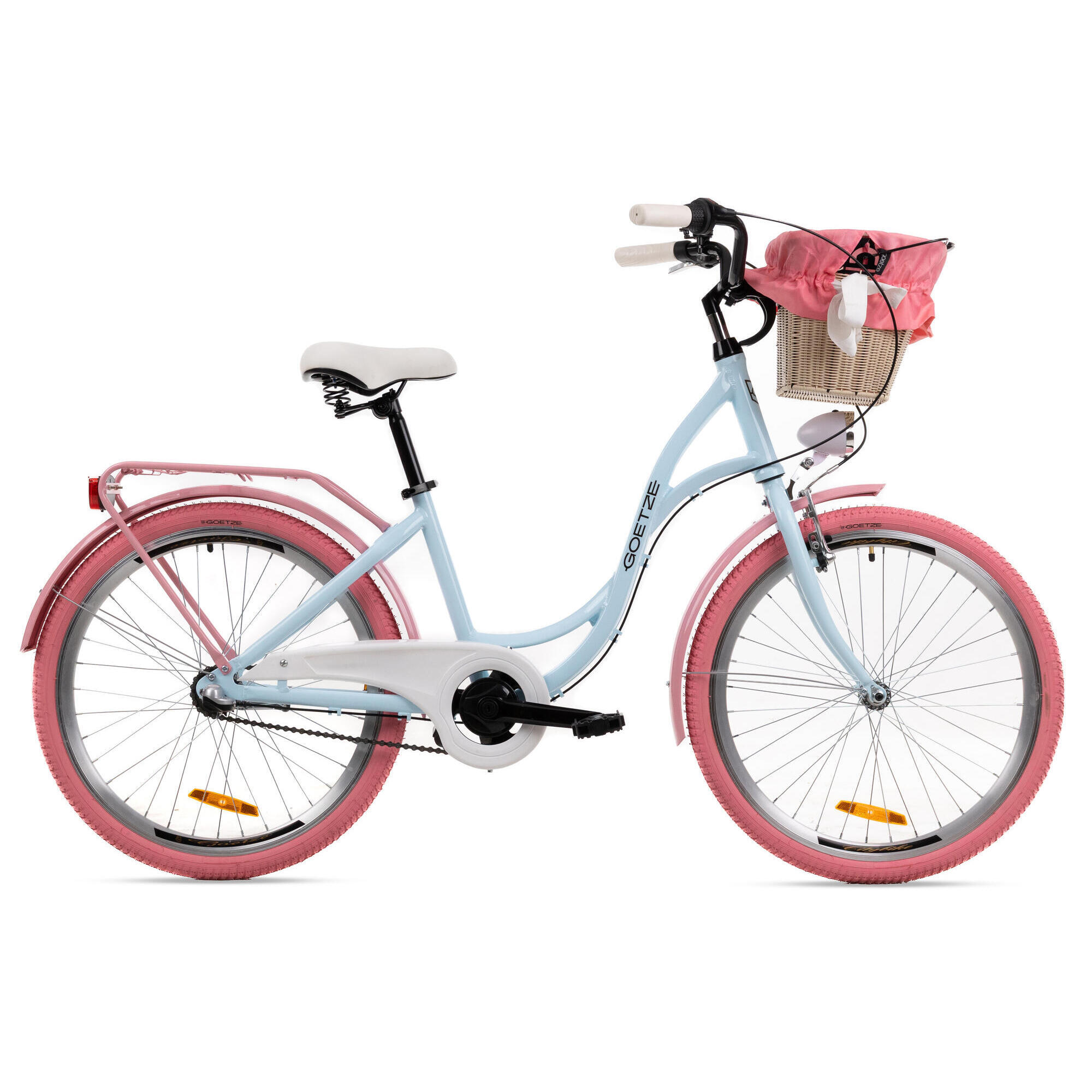 Rower Miejski Młodzieżowy Style 24 Alu NewLine 3 Biegi Kosz