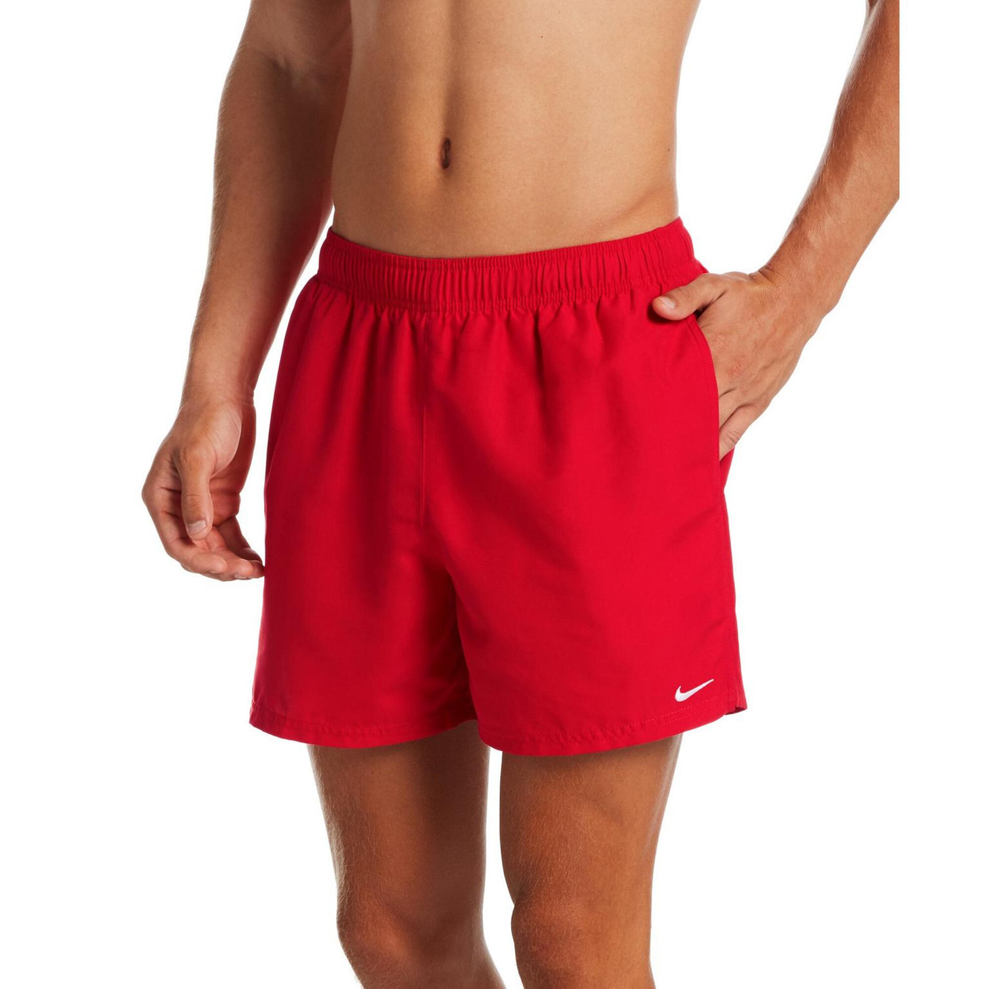 Spodenki kąpielowe męskie NIKE Essential 5, regular fit, czerwone