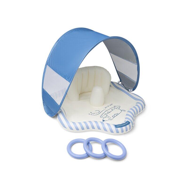 Mata pływająca dla niemowląt Swim Essentials - niebieska - Surfer - Ø 76 cm