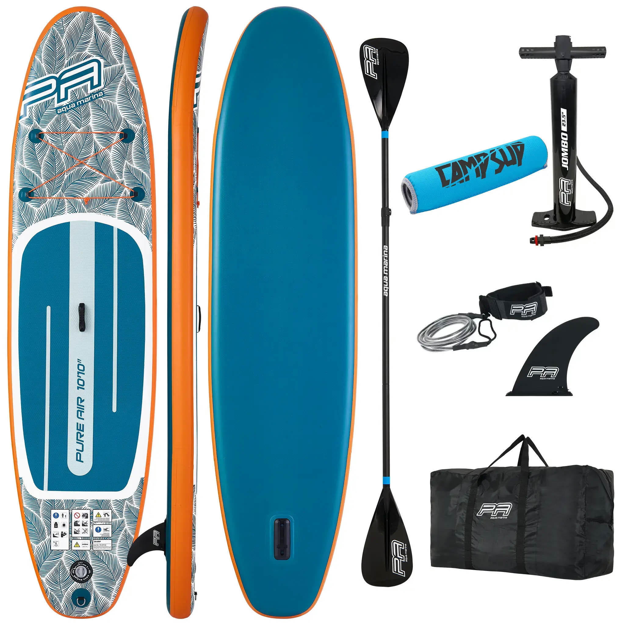 Deska SUP Pompowana Aqua Marina Pure Air Tropic 330 cm Minicombo + BOJKA