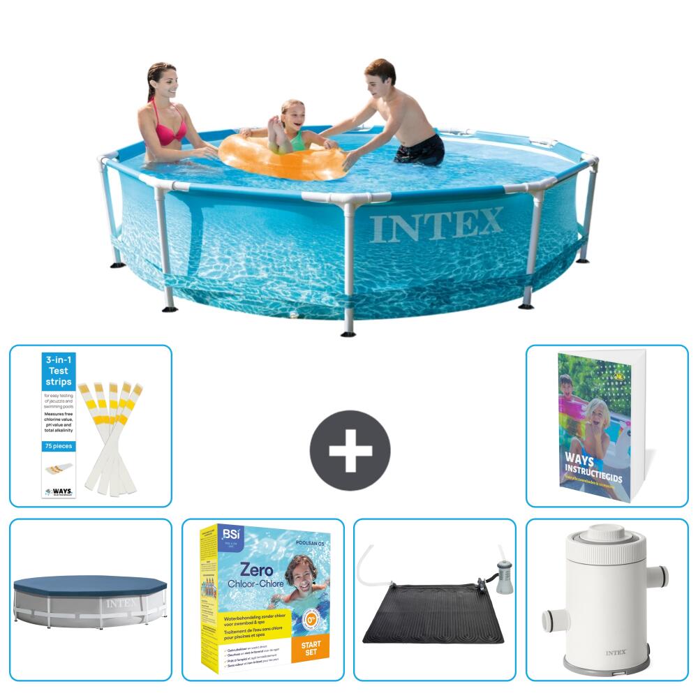 INTEX Basen ze stelażem Okrągły - 305x76 cm - 7-częściowy S103