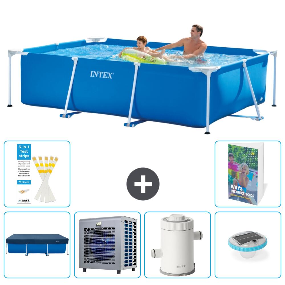 INTEX Basen ze stelażem Prostokątny - 260x160x65 cm - 7-częściowy S1