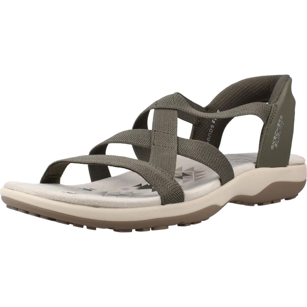 Sandały SKECHERS REGGAE SLIM STRETCH FLEX Zielony