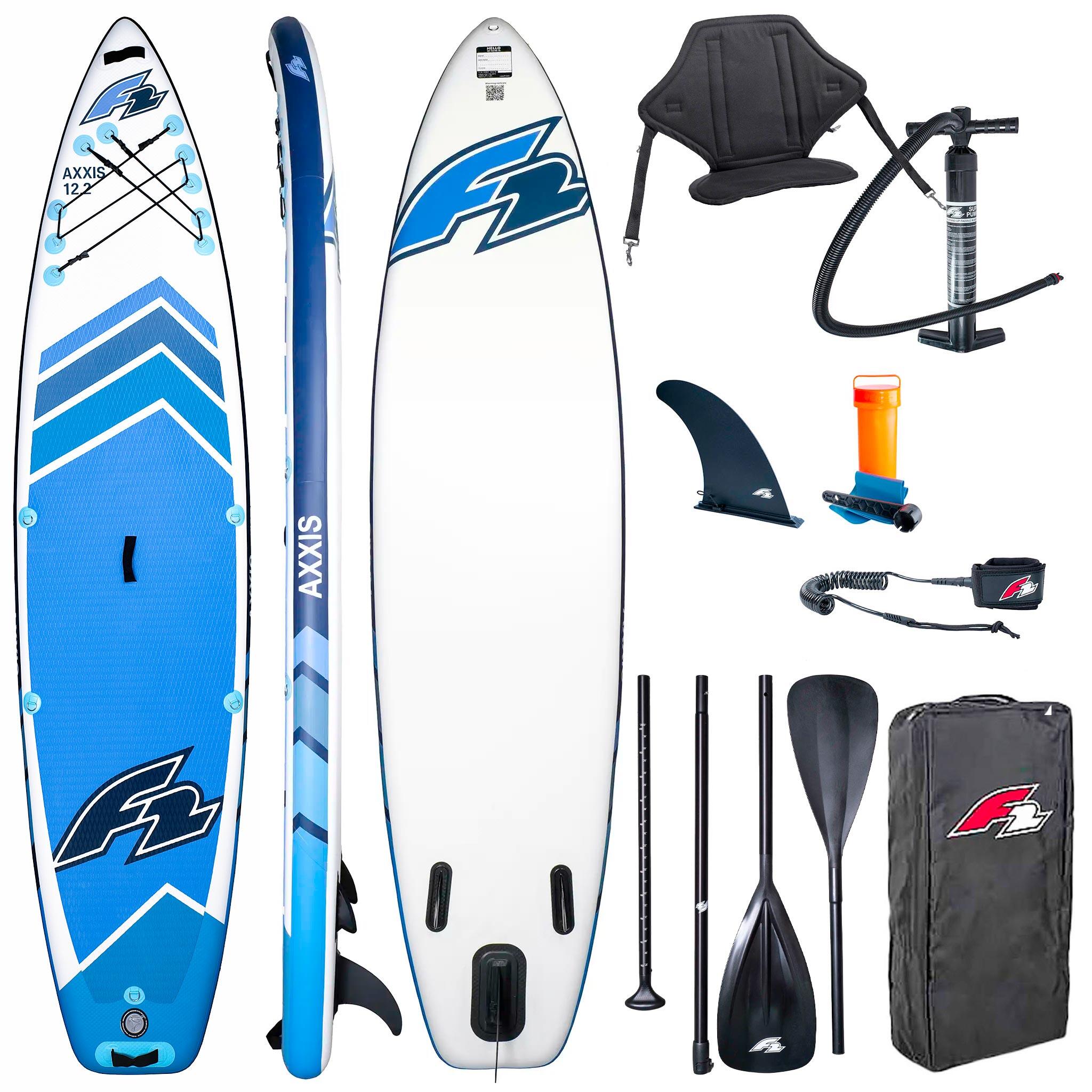 Deska pompowana SUP F2 Axxis 12'2 Light Blue Combo Wiosło 2w1 Siedzisko
