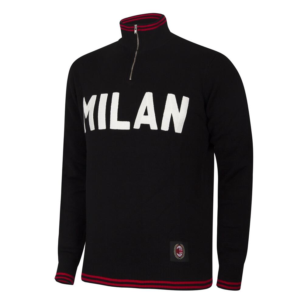 Bluza dla dorosłych - Dorosły - Haftowana Drużyna AC Milan 1960 - Czarny