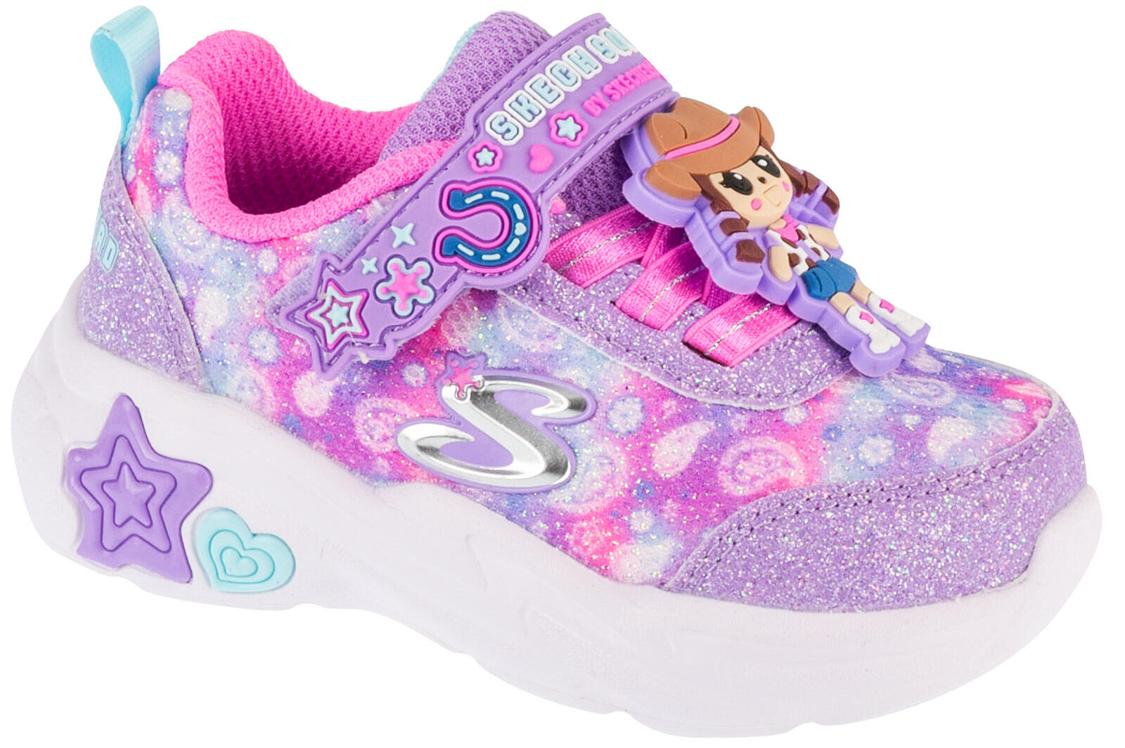 Buty sportowe Sneakersy dziewczęce, Skechers Snuggle Sneaks - Skech Squad