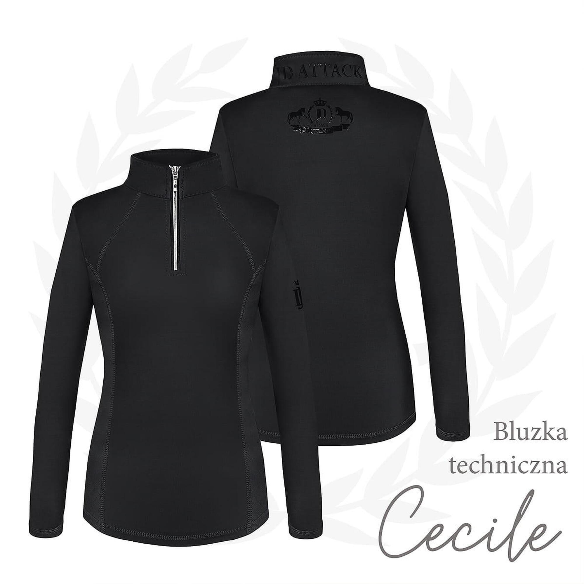 Bluzka techniczna do jazdy konnej JD ATTACK Cecile z długim rękawem