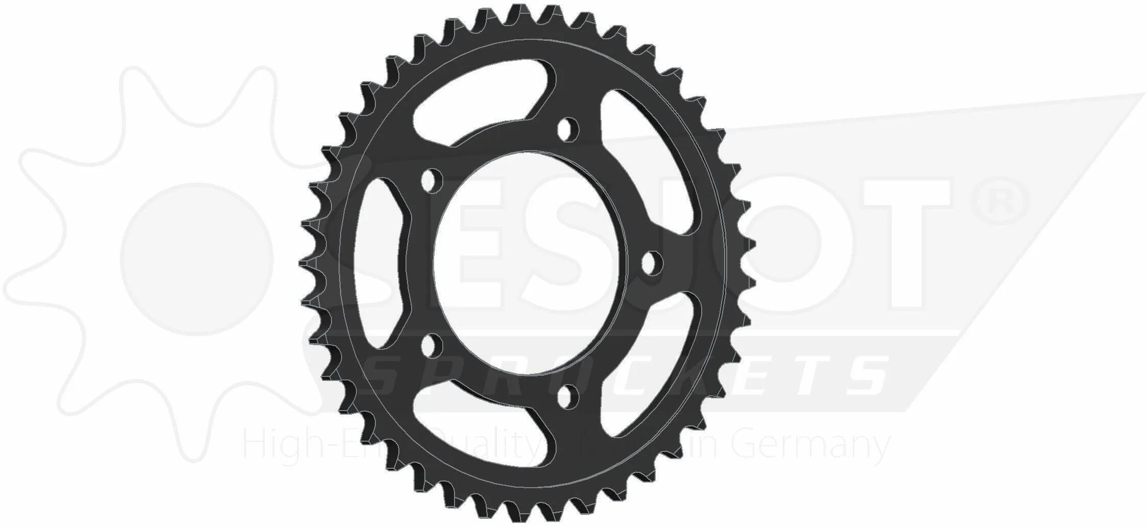 Zębatka rowerowa Esjot 530 42z stal czarna