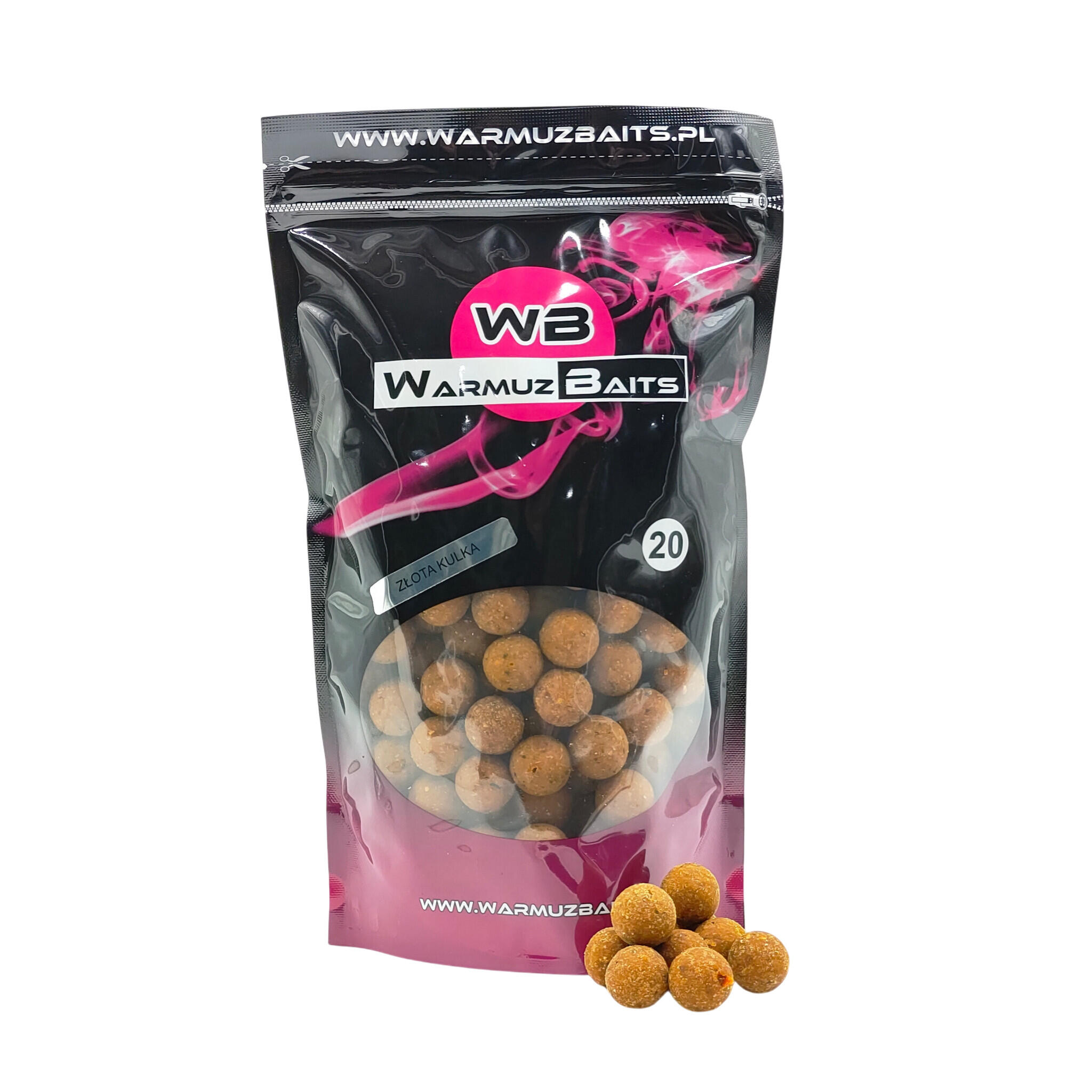Kulki zanętowe 20mm Warmuz Baits Worek 900g Złota Kulka
