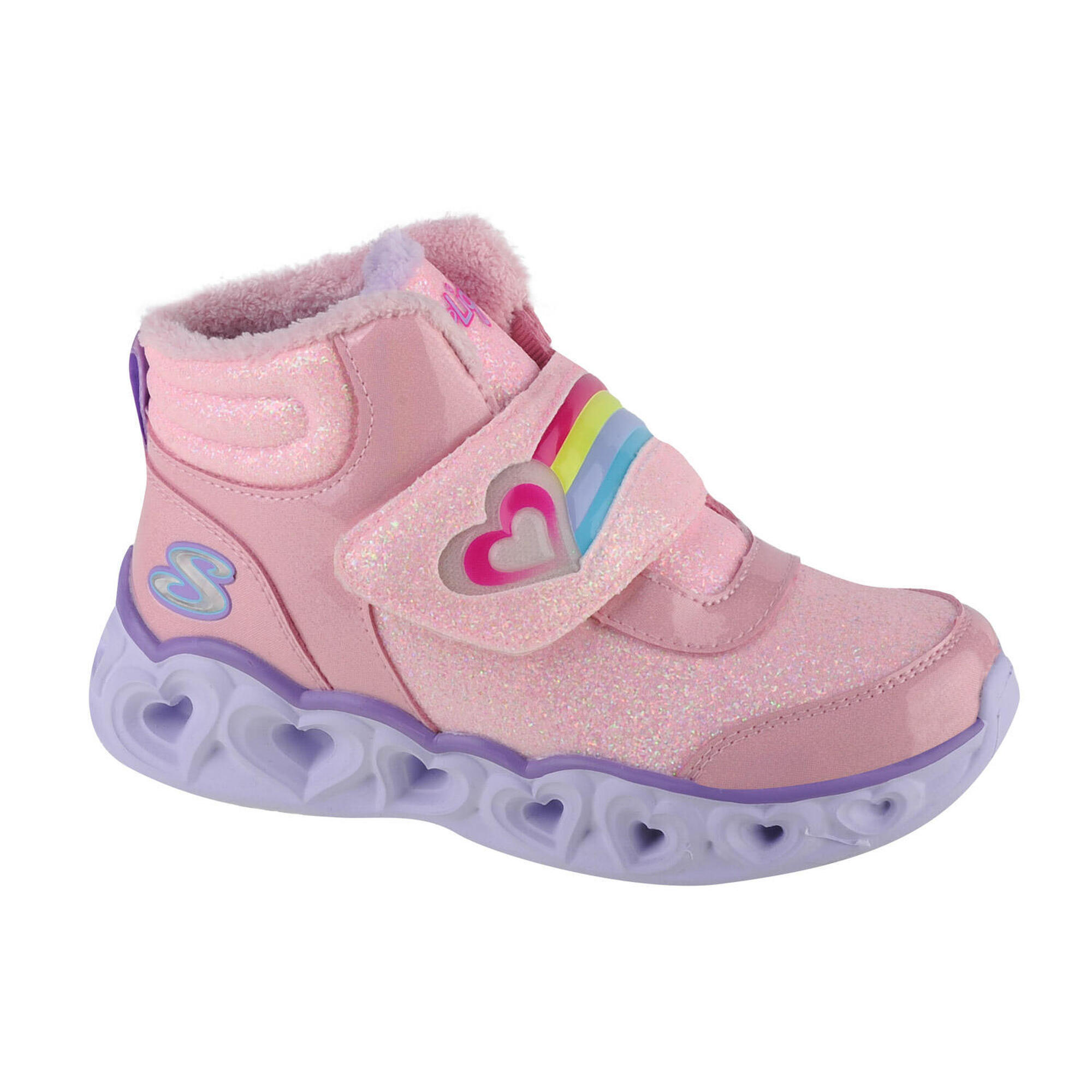 Buty zimowe dziewczęce  Skechers Heart Lights - Brilliant Rainbow