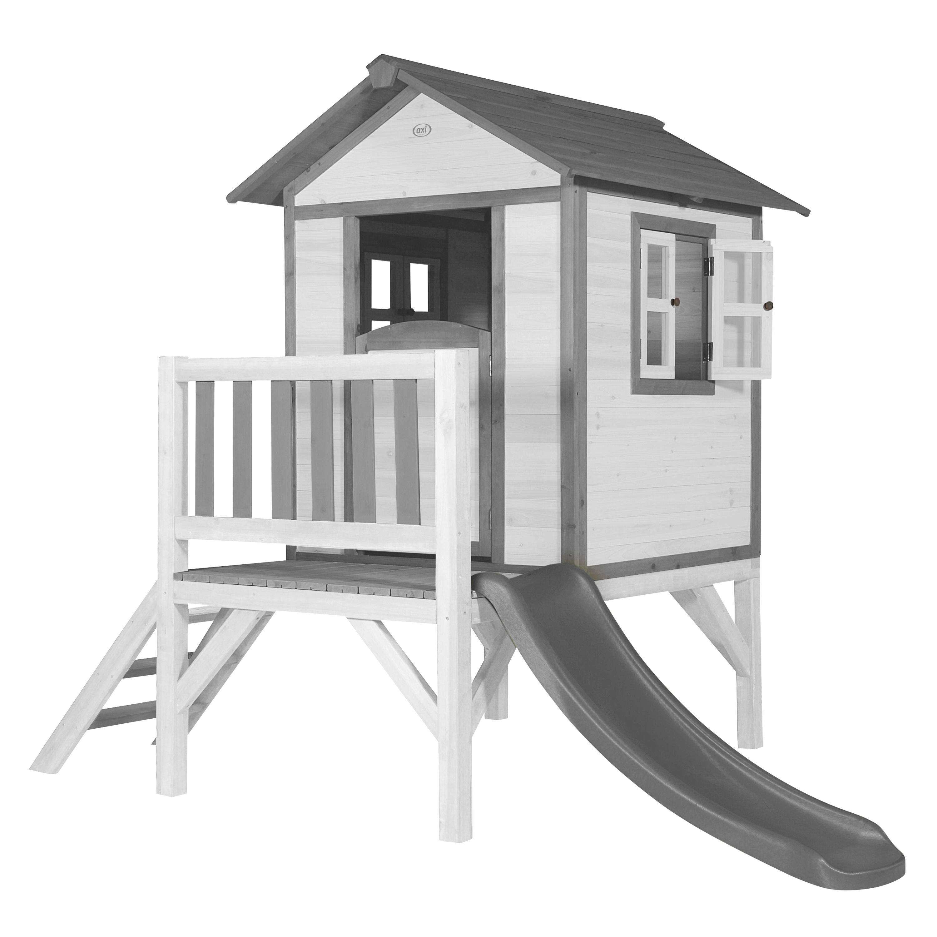 Domek dla dzieci AXI Beach Lodge XL, zjeżdżalnia, drewno FSC