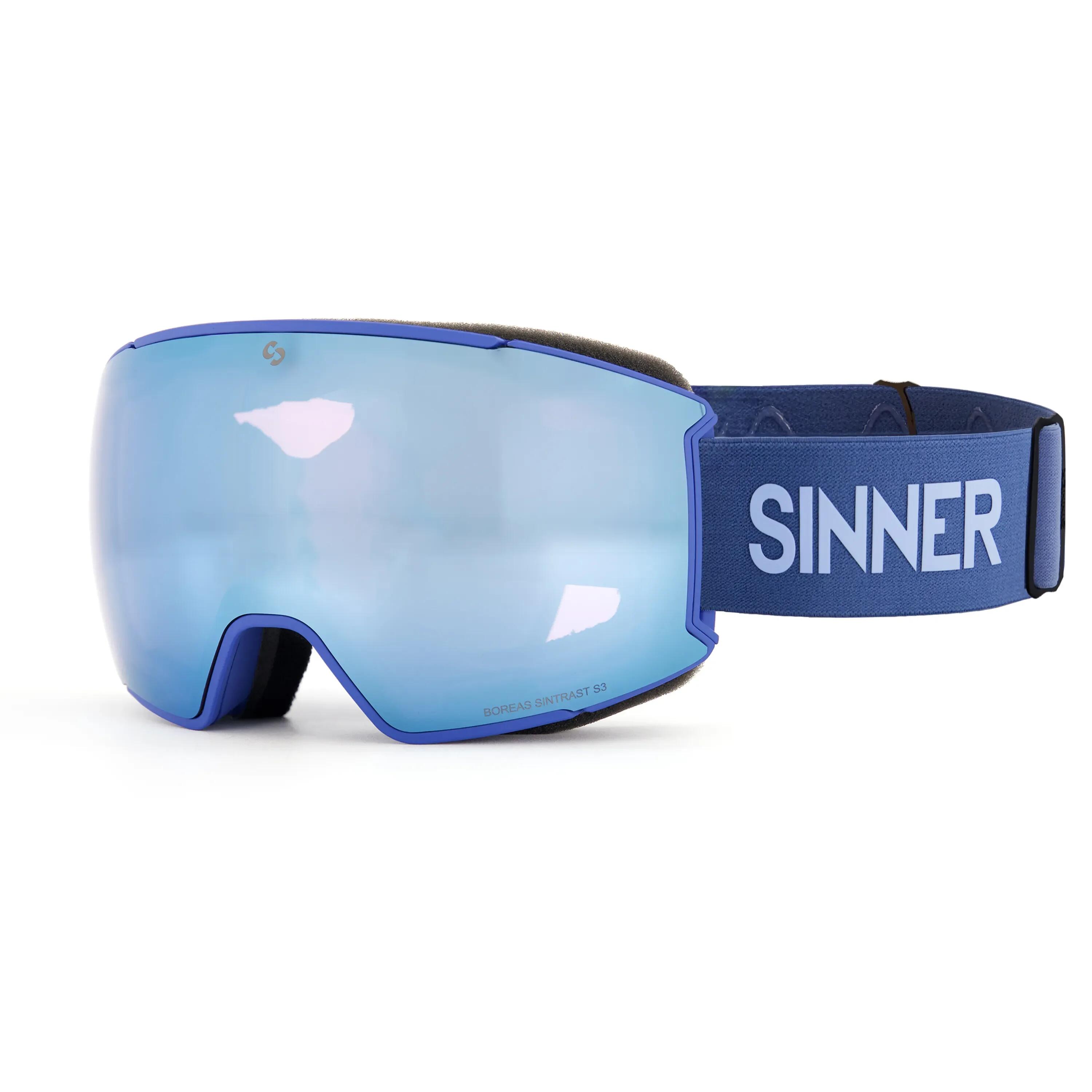 Gogle narciarskie/snowboardowe SINNER Boreas, niebieskie, unisex