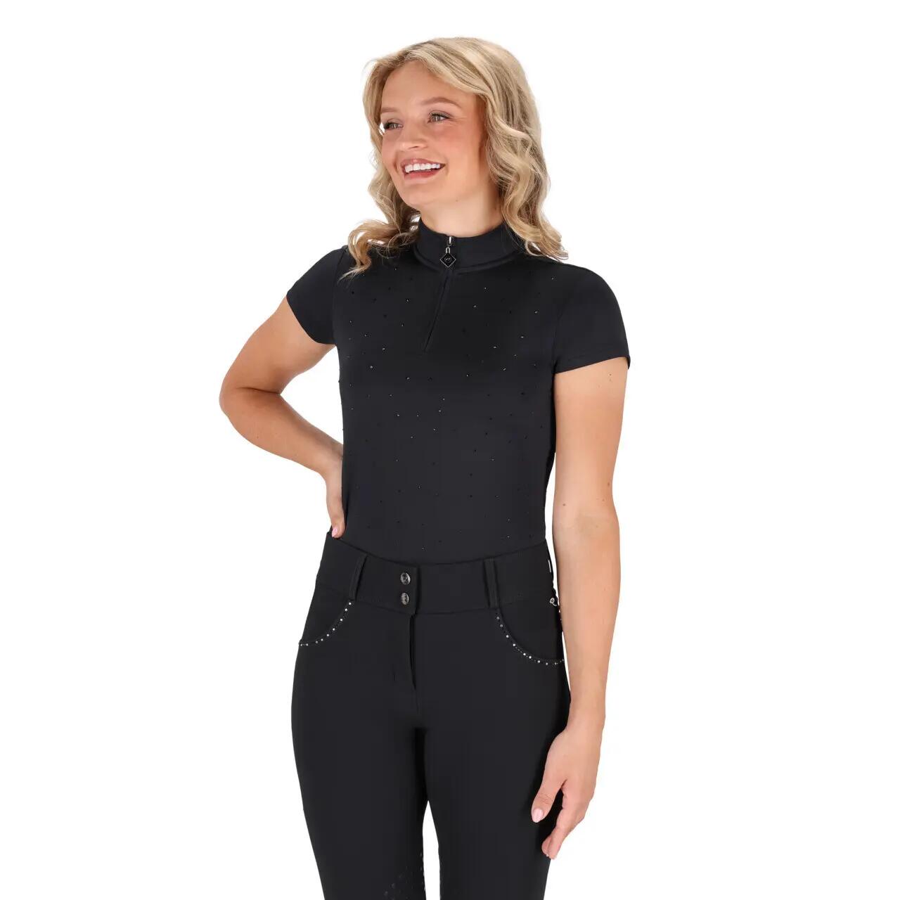 Damskie jeździeckie polo QHP Oakleigh