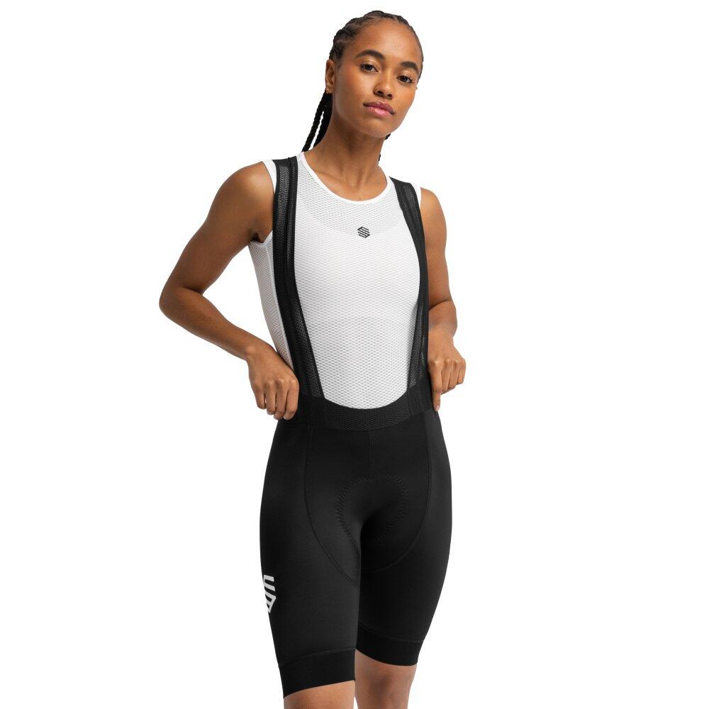 Spodenki rowerowe z szelkami damskie BX Time Trial