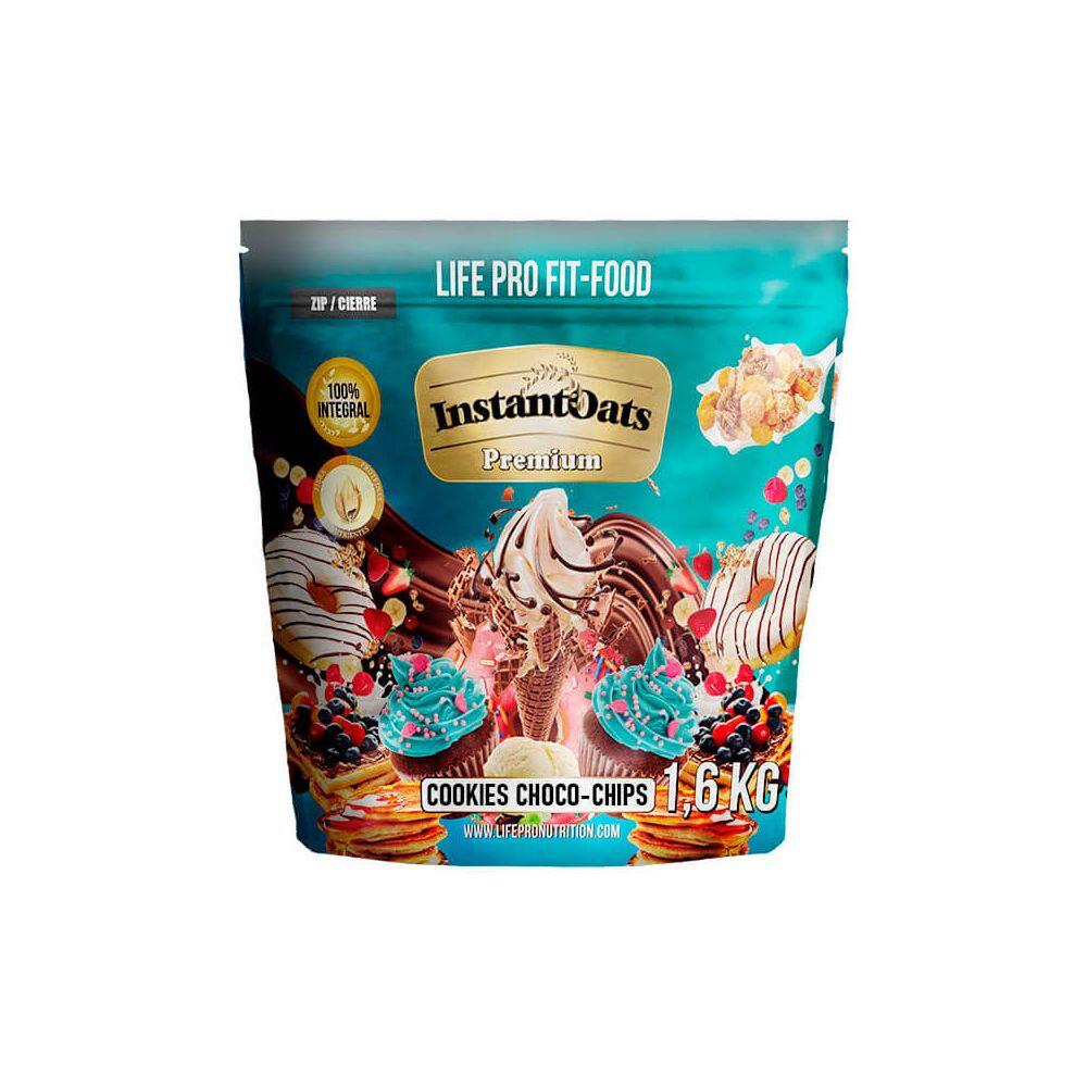 Płatki owsiane instant (mąka owsiana) - 1,6 kg LifePRO z ciasteczkami i kawałkam