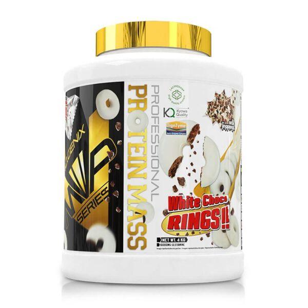 Protein Mass Professional - 4 kg białej czekolady z krążkami czekoladowymi IO.Ge