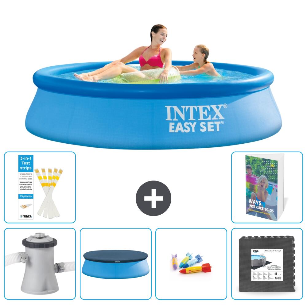 INTEX Basen Easy Set Okrągły - 244x61 cm - 7-częściowy S317