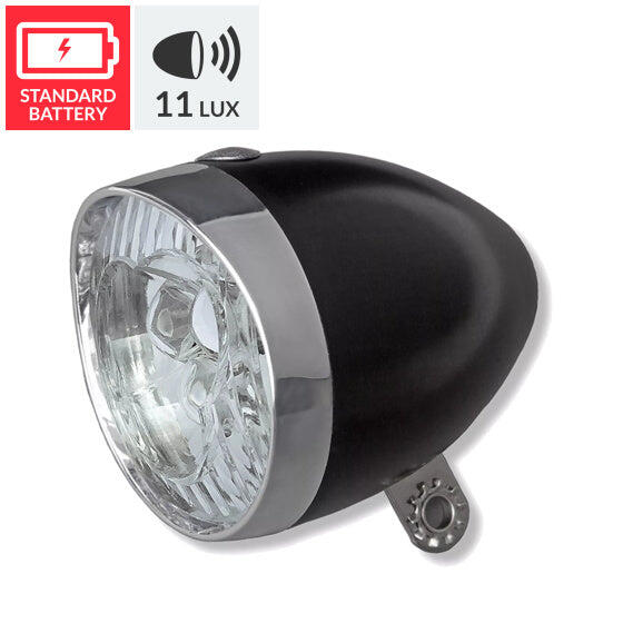 Lynx OMA Lampa rowerowa LED 11 lux z bateriami AAA