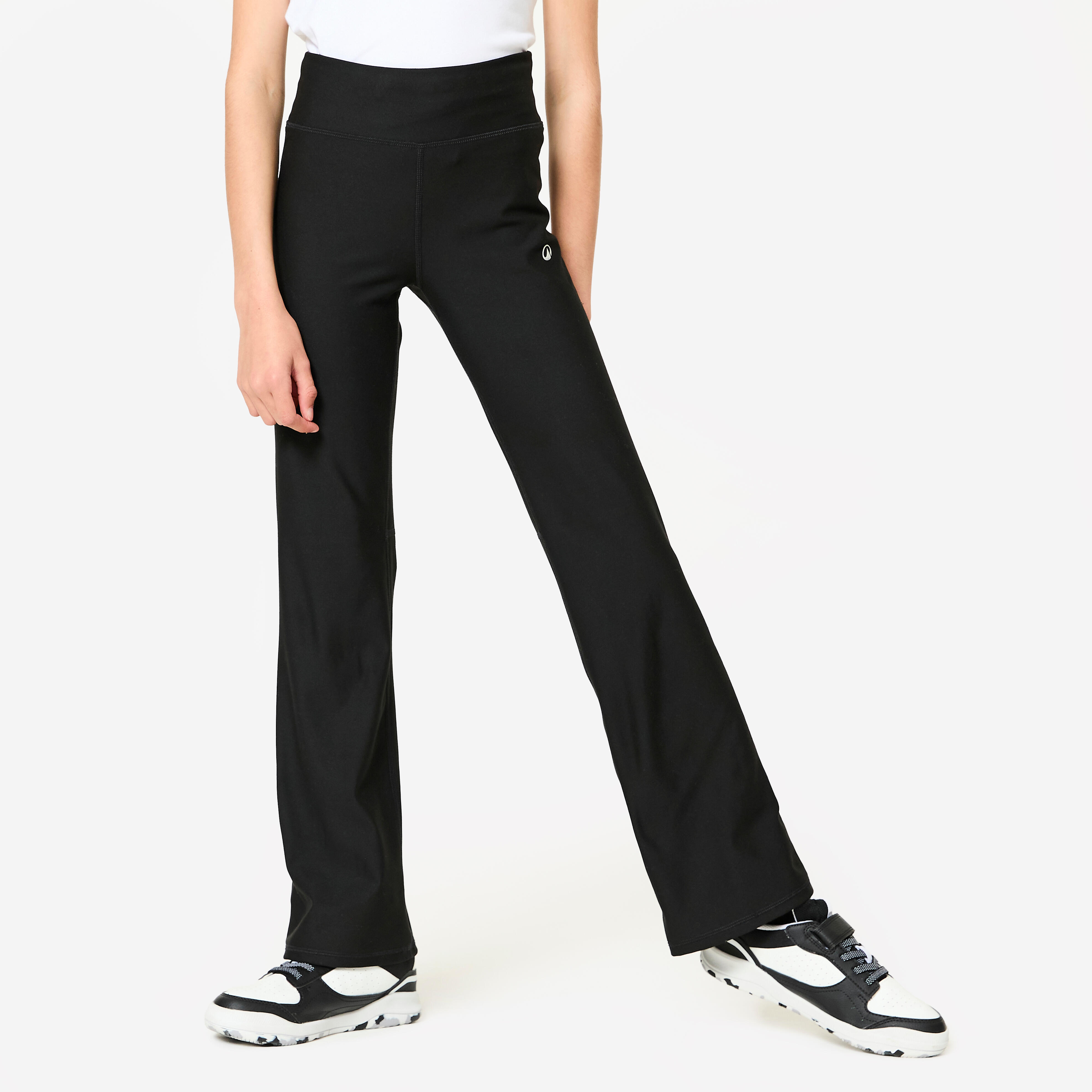 Legginsy fitness dziecięce Domyos rozkloszowane