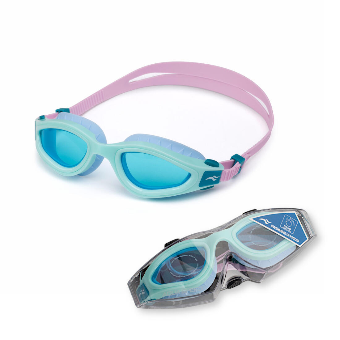 Okulary pływackie dla dorosłych AQUA SPEED Aurora kol. 63