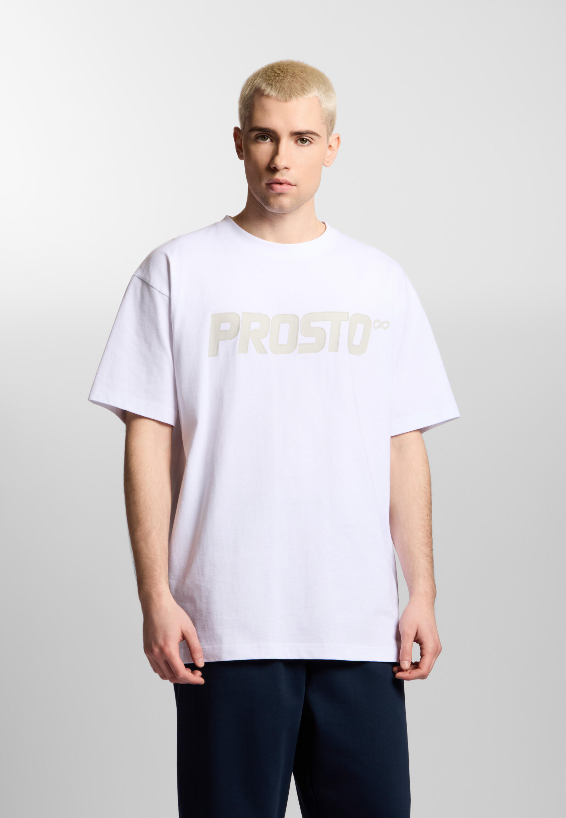 Koszulka sportowa męska Prosto Big log t-shirt z krótkim rękawem