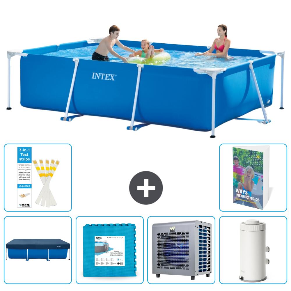 INTEX Basen ze stelażem Prostokątny - 300x200x75 cm - 7-częściowy S116
