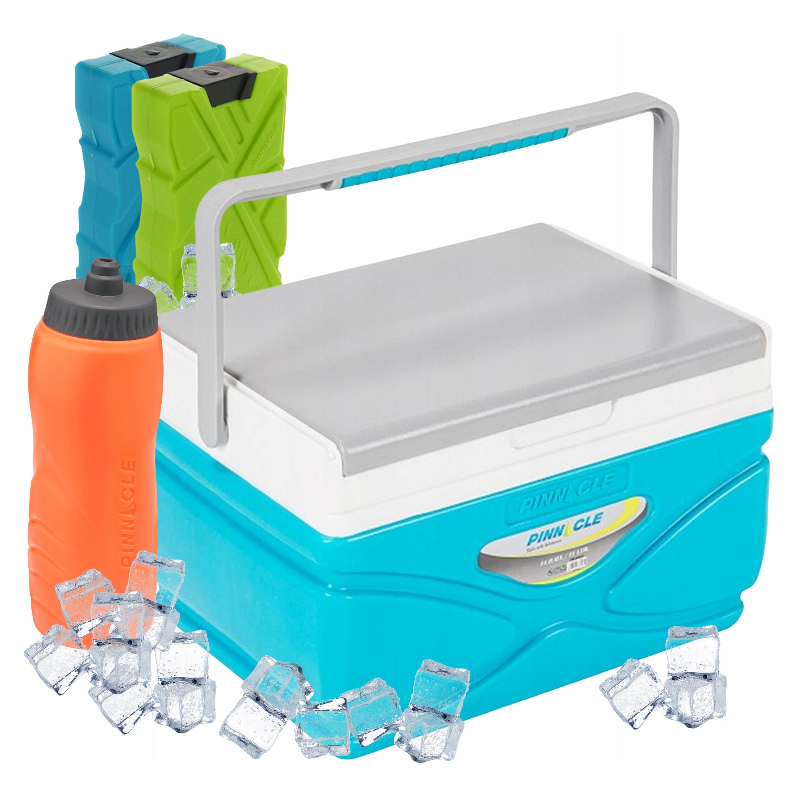 Lodówka turystyczna 11L Pinnacle TPX 8001 turkusowa + 2 wkłady + bidon