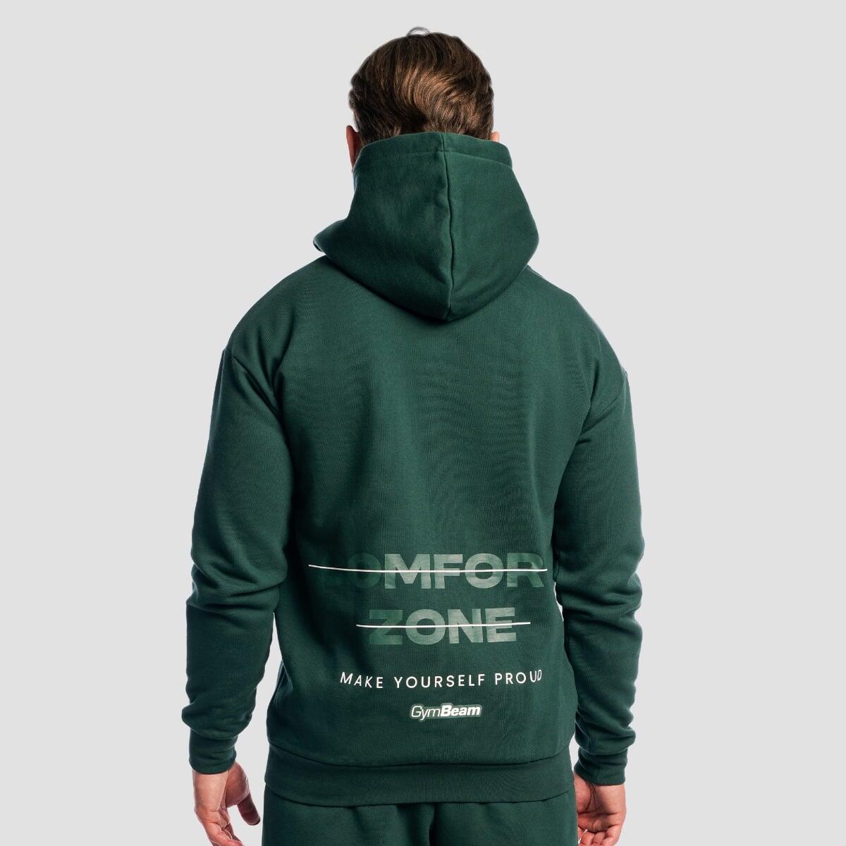 Bluza męska fitness z kapturem i zamkiem Zone Forest