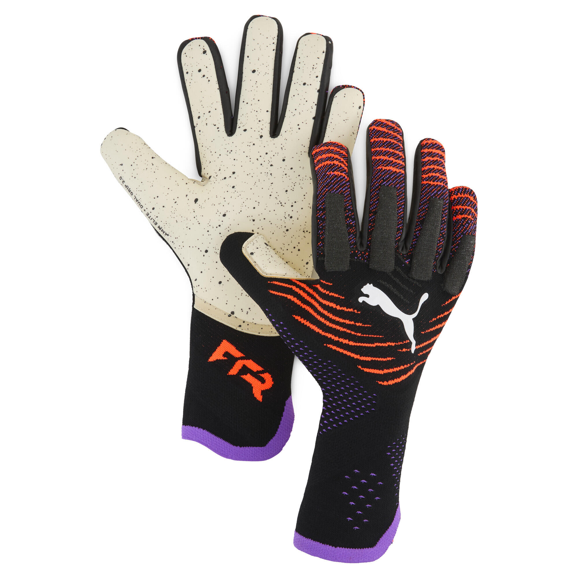 Rękawice bramkarskie FUTURE Ultimate NC PUMA Black Glowing Red Purple Glimmer