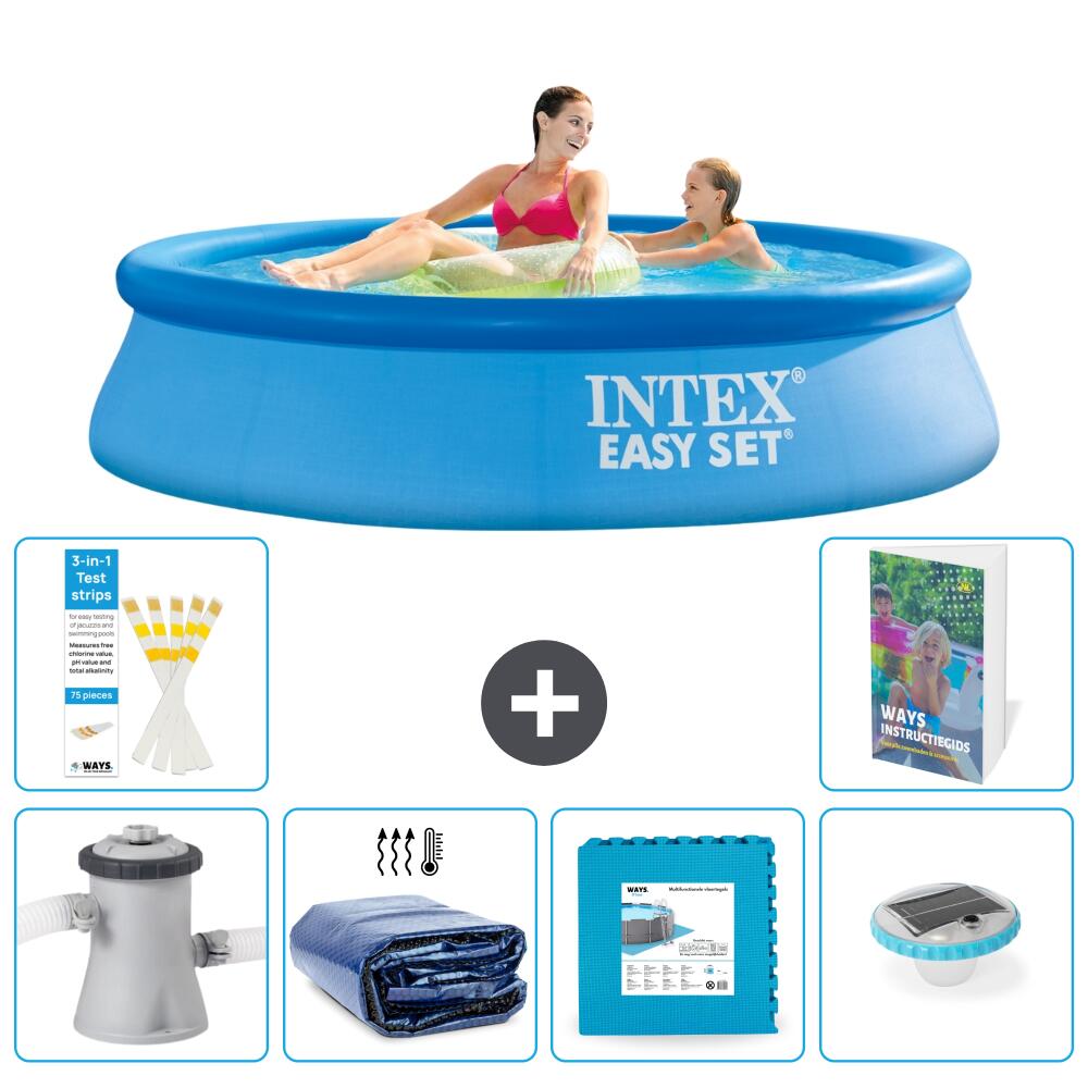 INTEX Basen Easy Set Okrągły - 244x61 cm - 7-częściowy S326