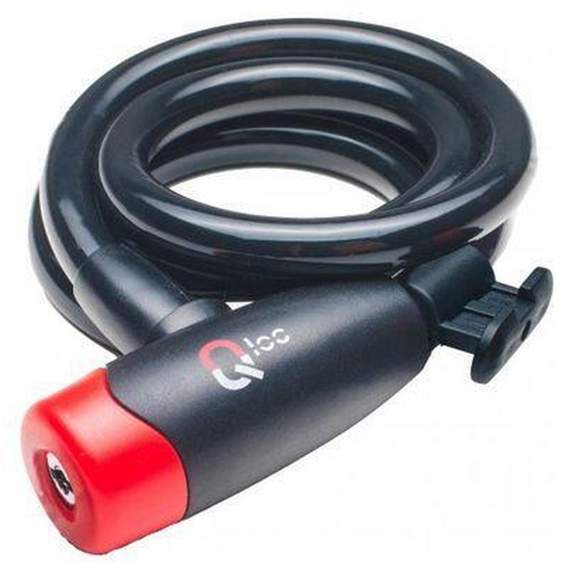 Zamek spiralny z kablem z uchwytem Qloc