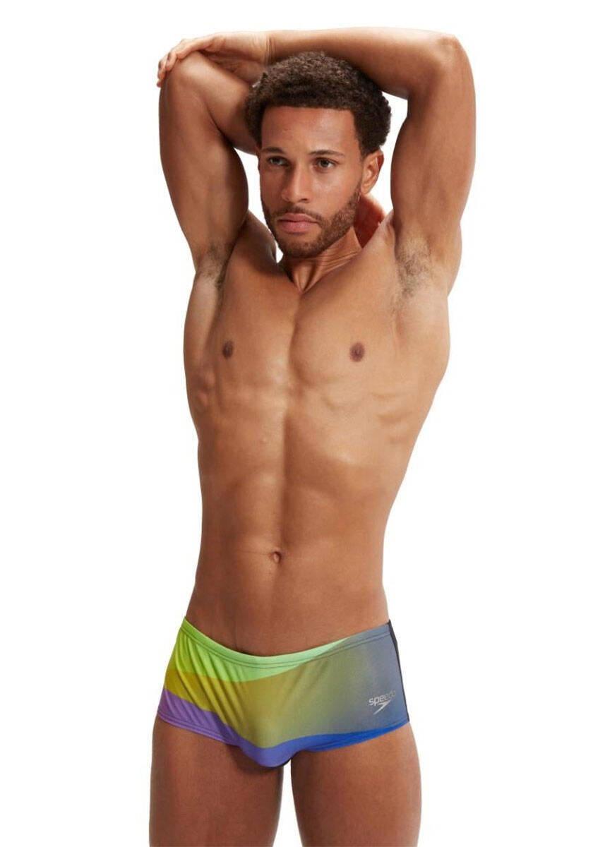 Majtki Speedo Allover Digi 14 Cm – Czarno-Fioletowe – Rozmiar 40