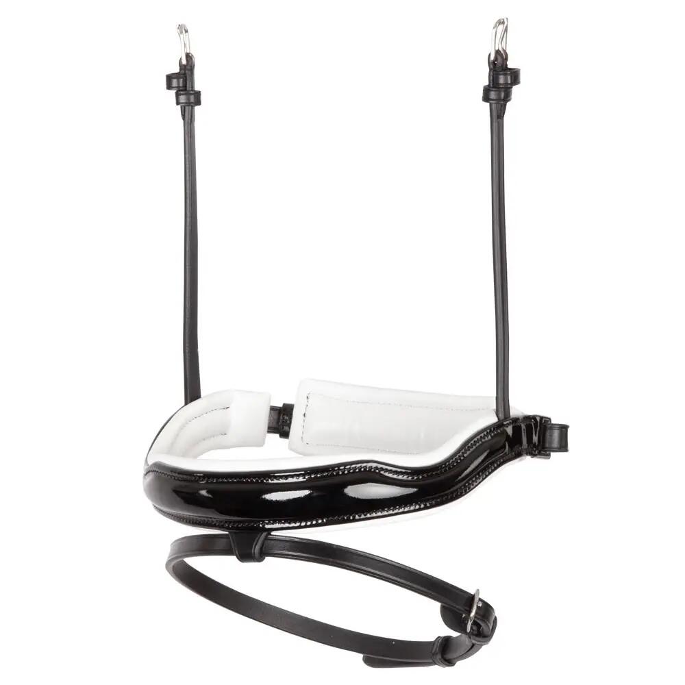 Nachrapnik z anatomicznej skóry BR Equitation Pull-back Lacquer