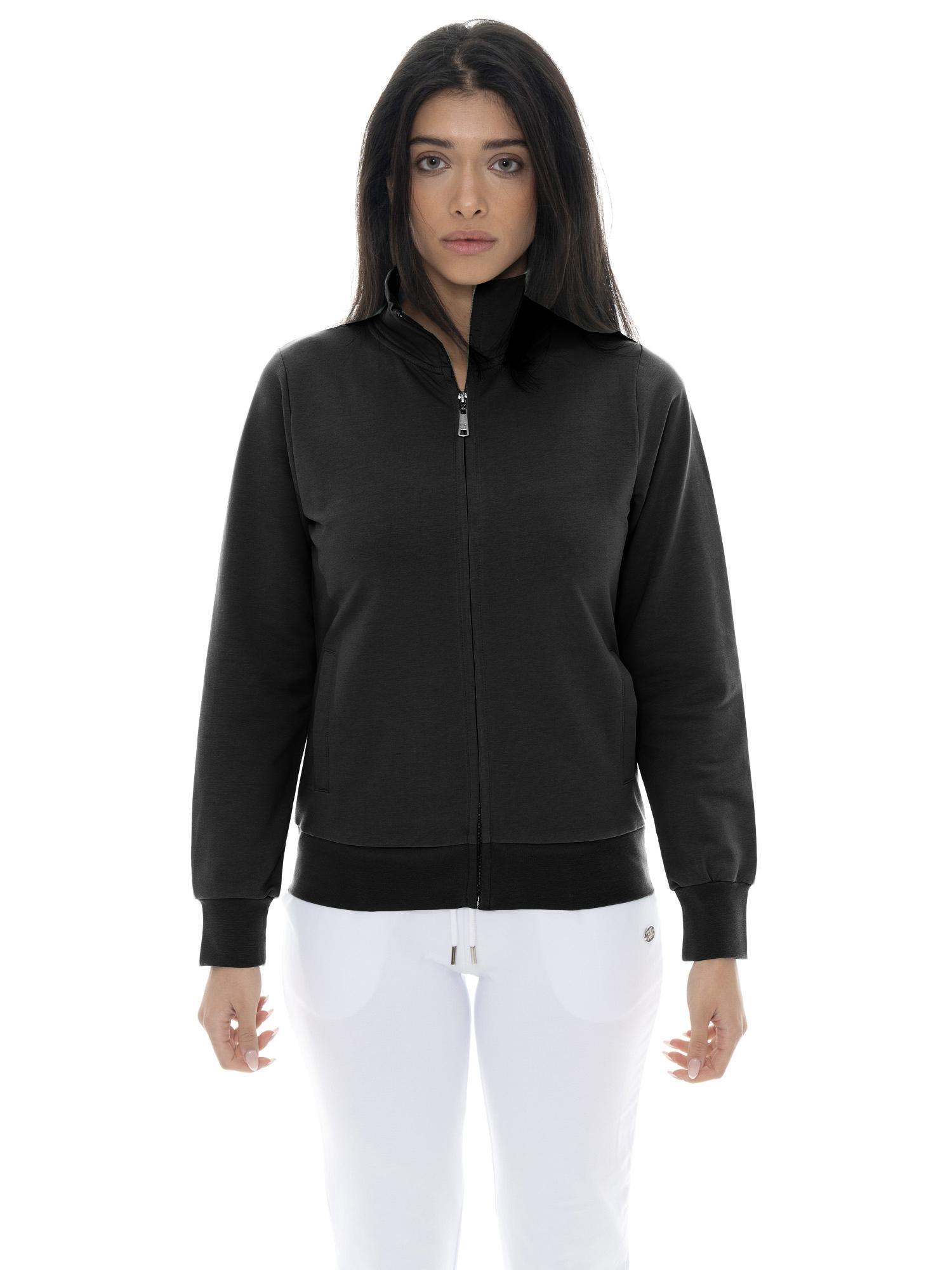 Bluzy damskie Leone Basic z kołnierzykiem zapinanym na zamek