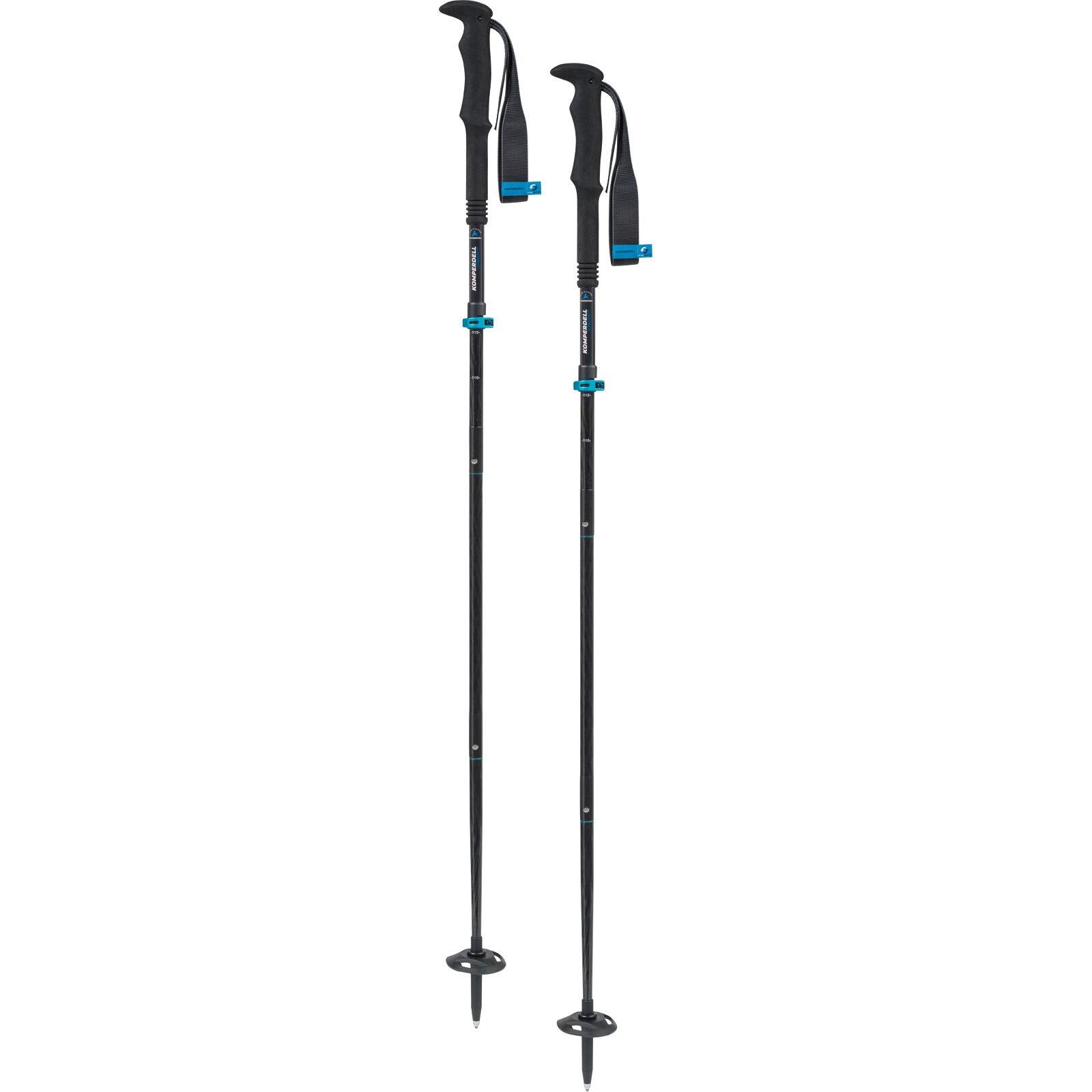 Kije do biegania w terenie KOMPERDELL FX Lite Carbon Approach Vario Compact